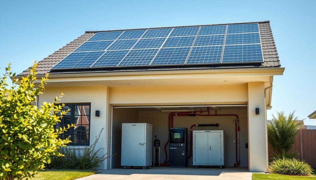 solar battery installation